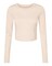 BELLA + CANVAS Women’s Micro Rib Long Sleeve Baby Tee for Layering Wear & Everyday Wear